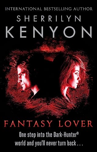Book cover featuring Sherrilyn Kenyon's Fantasy Lover with profiles of a man and woman.