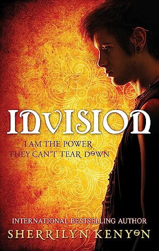 Book cover for "Invision" featuring a man’s profile against an ornate, fiery background.