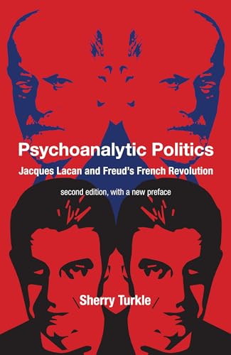 Book cover: “Psychoanalytic Politics” with red and blue portrait imagery.