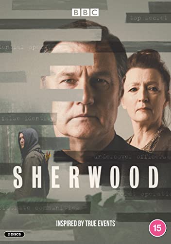 DVD cover for "Sherwood" featuring three people with obscured faces.