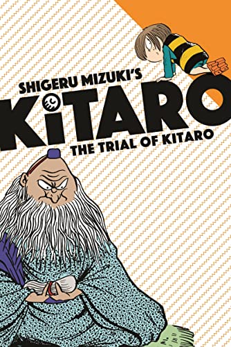 Book cover featuring manga art of Kitaro and a stern, bearded man.