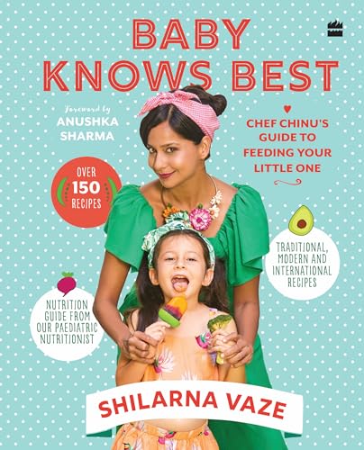 Book cover featuring a woman and child with food illustrations.