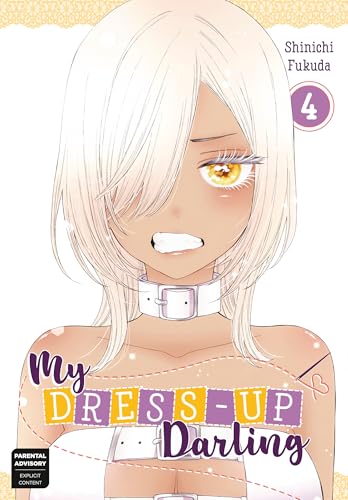 Manga cover featuring a tan-skinned girl with white hair and a white choker.