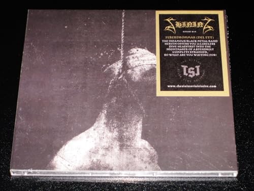 CD case with a dark, grainy image of a hanging figure and band logo.