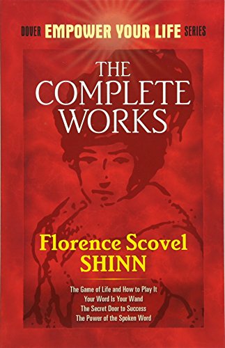 Book cover for The Complete Works of Florence Scovel Shinn with red background.