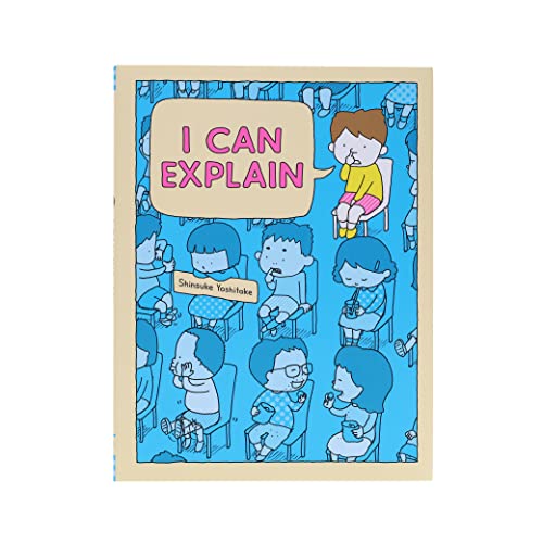 Book cover, "I Can Explain," featuring illustrated children in blue tones.