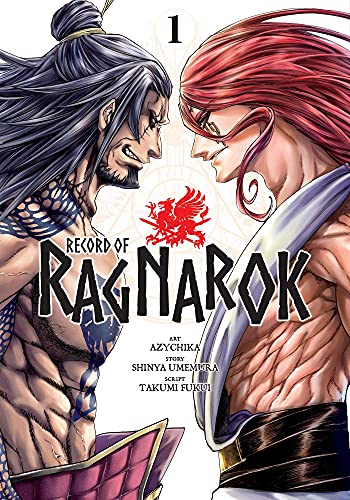 Manga cover featuring two muscular men facing each other with the title Record of Ragnarok.