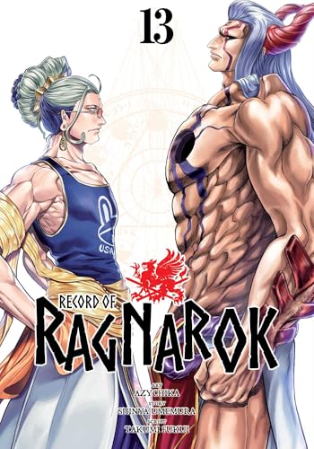 Manga cover featuring a muscular man and woman standing face to face.