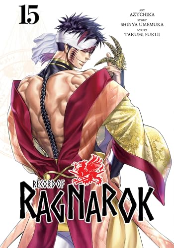 Manga cover featuring a muscular man with a headband and ornate robes from behind.