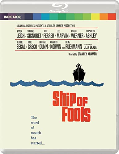 “Ship Of Fools” Blu-ray cover with a ship illustration and cast names.