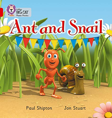 Book cover: red ant and brown snail in grassy field.