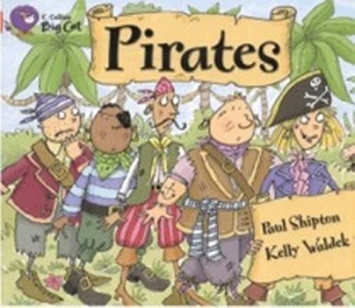 Book cover depicting five cartoon pirates amongst green foliage.
