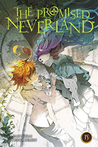 Manga volume 15 cover with two children and swirling floral designs.