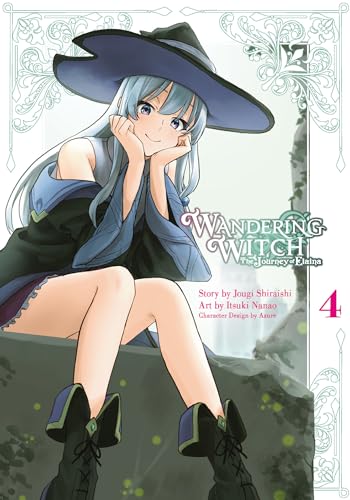 Manga cover featuring a young witch with long silver hair and a black hat.