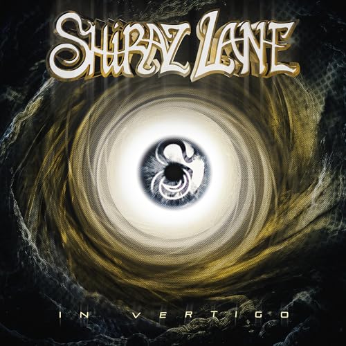 Shiraz Lane - In Vertigo" CD cover with a swirling eye design.