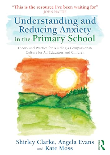 Book cover with watercolor landscape and title: "Understanding and Reducing Anxiety".