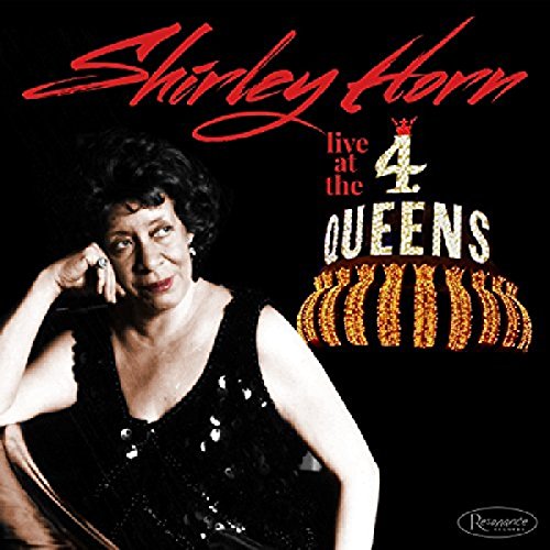 Shirley Horn portrait on album cover for “Live at the 4 Queens.”