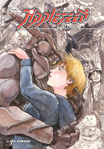 Appleseed Alpha manga cover: a boy and a large robotic figure.