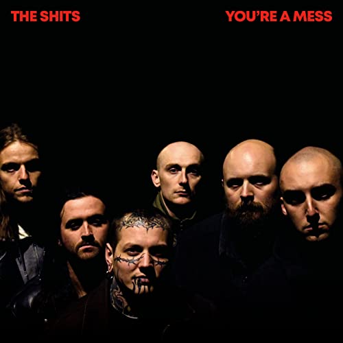 Album cover for “You’re A Mess” by The Shits, featuring five men.