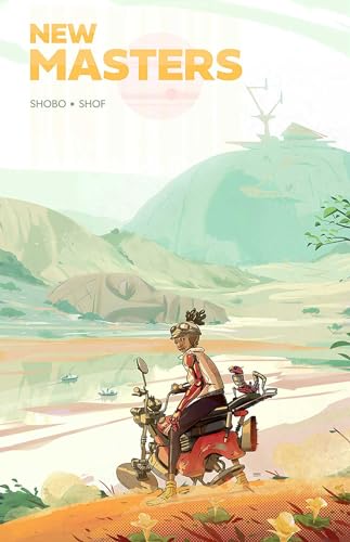 Book cover: a person on a motorcycle in a desert landscape.