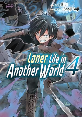Manga cover: boy with dark hair, action pose, fantasy setting.