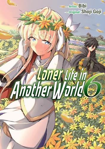 Manga cover: blonde woman with flowers, dark-haired figure in background.