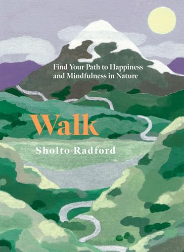 Book cover illustration of a snowy mountain, winding paths, and a pale sun.