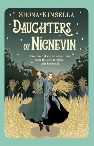 Book cover: two women in a field, title “Daughters of Nicnevin”.