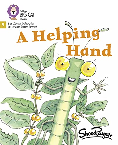 Book cover: illustrated caterpillar on a green plant stem.