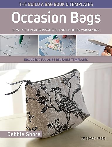 Book cover featuring a floral patterned handmade bag and sewing templates.