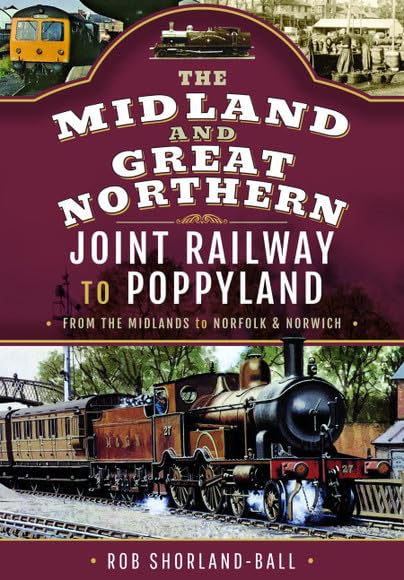 Book cover featuring a vintage steam train and railway title text.