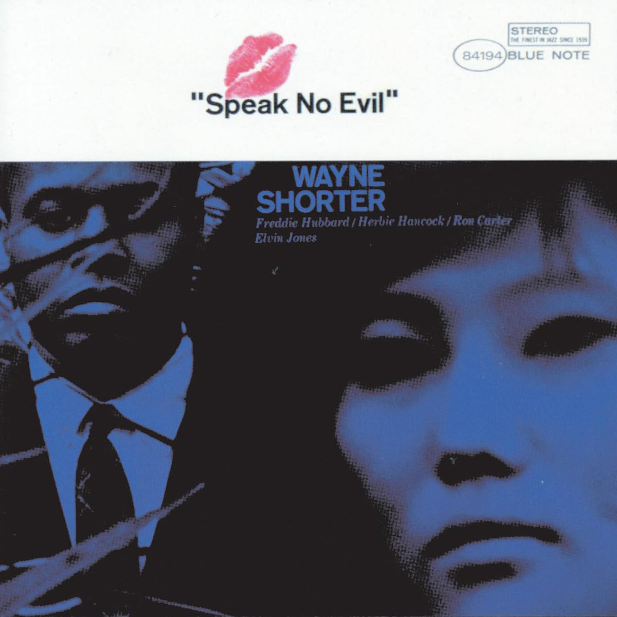CD case with album art for Shorter Wayne’s “Speak No Evil,” barcode visible.