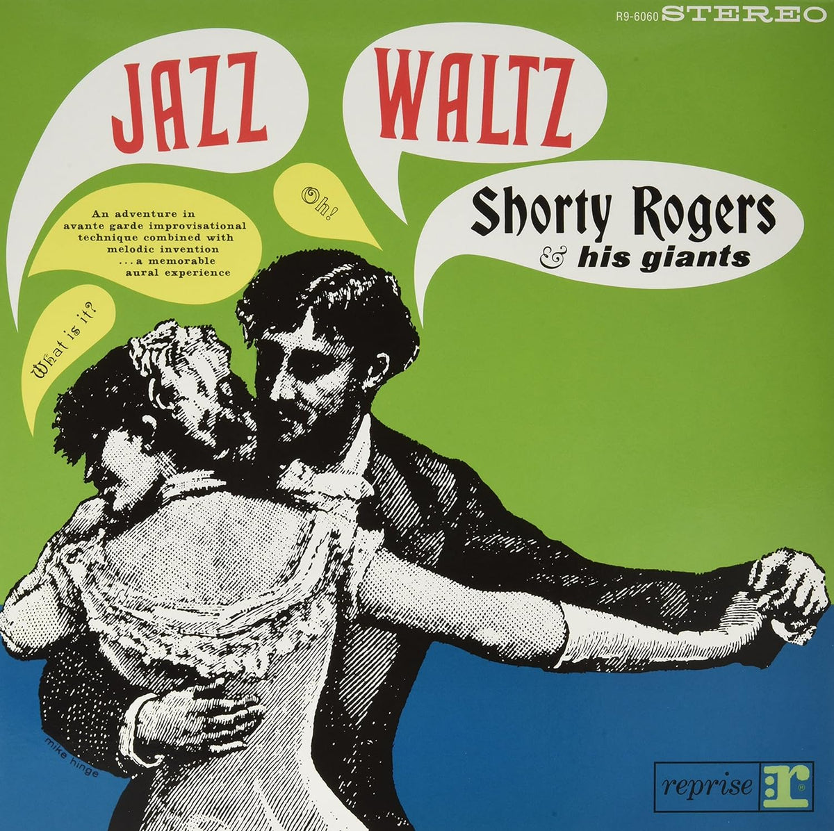 Album cover for "Jazz Waltz" by Shorty Rogers, featuring dancing figures.
