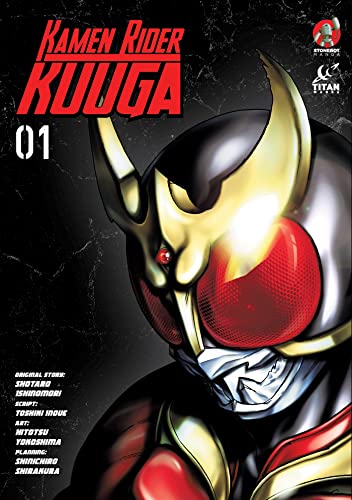 Kamen Rider Kuuga Vol. 1 manga cover featuring a close-up of the masked hero.