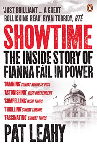 Book cover: "Showtime" about Irish political party Fianna Fáil, with building image.