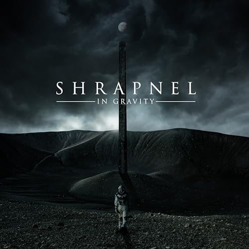CD cover: astronaut near a monolith under a stormy, moonlit sky.