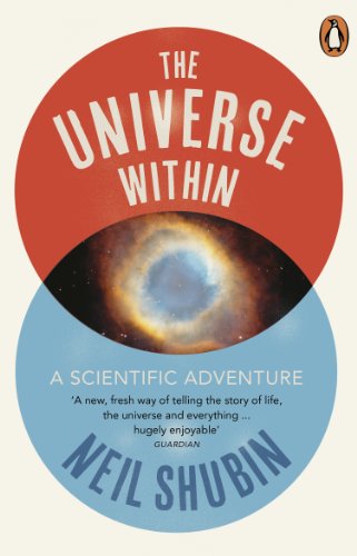 Book cover featuring overlapping red and blue circles with a nebula image and text.