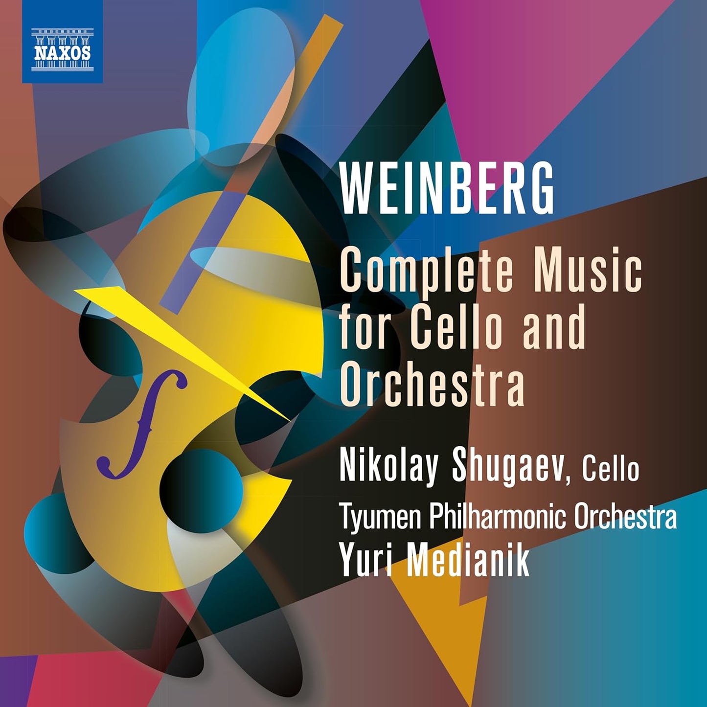 CD case featuring a cello and orchestra, likely classical music related.