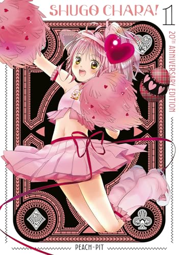 Anime girl in pink outfit holding pom-poms, Shugo Chara! 20th Anniversary Edition 1.