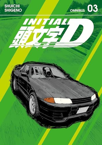 Initial D Omnibus 3 manga cover featuring a black sports car on green background.