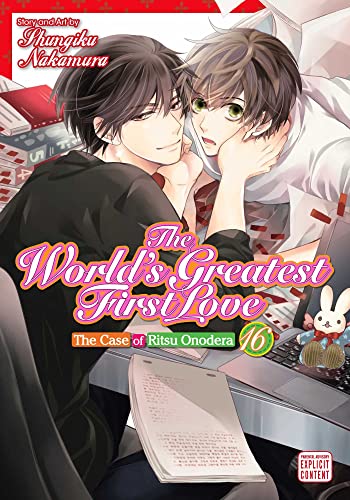 Manga cover featuring two young men in a close embrace, volume 16.