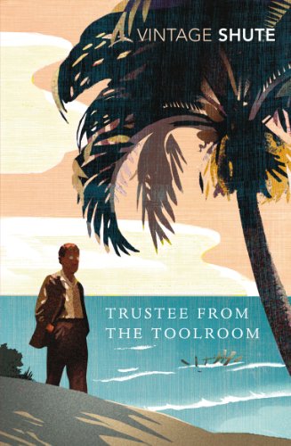 Book cover: man in suit stands on beach under palm trees.