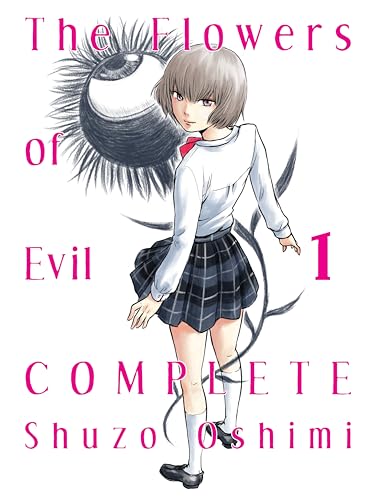 Manga cover with a girl, large eye, and dark, swirling tendrils.