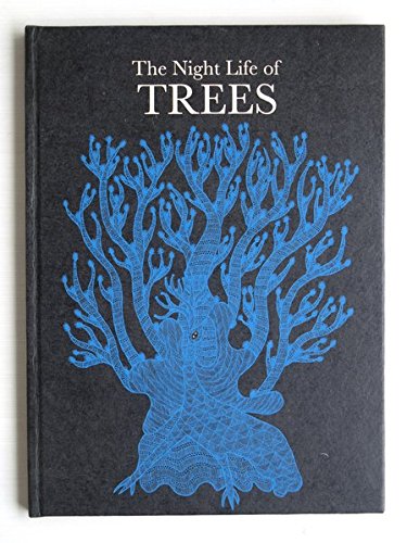 Book cover: “The Night Life of Trees” with blue tree illustration.