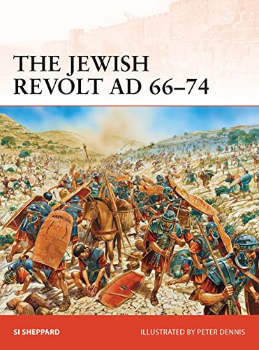 Book cover depicting a battle scene from the Jewish Revolt, AD 66-74.