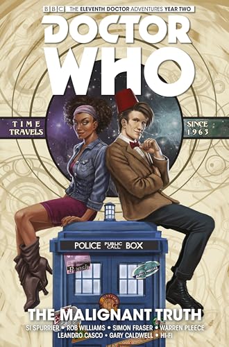 Doctor Who comic book cover featuring the Eleventh Doctor and companion.