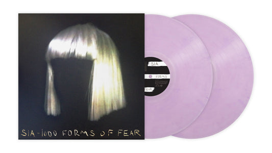Sia 1000 Forms of Fear album cover and two light purple vinyl records.