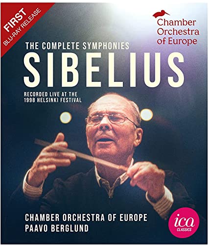 Blu-ray cover featuring conductor Paavo Berglund and text “Sibelius: The Complete Symphonies.”
