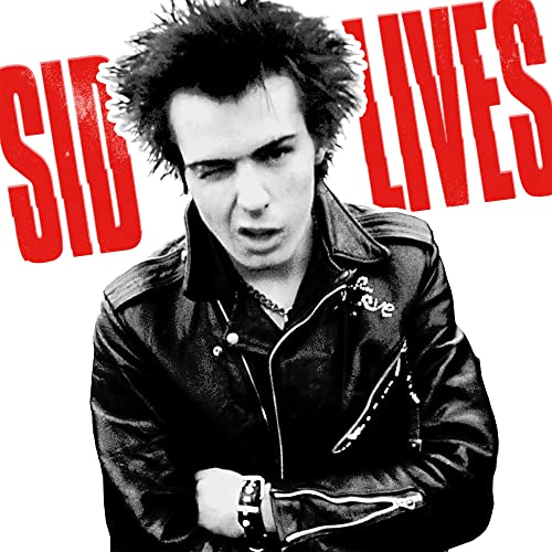 Sid Vicious portrait on CD cover, black leather jacket, spiky hair.