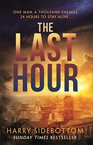 Book cover: "The Last Hour" with a Roman city skyline in the background.